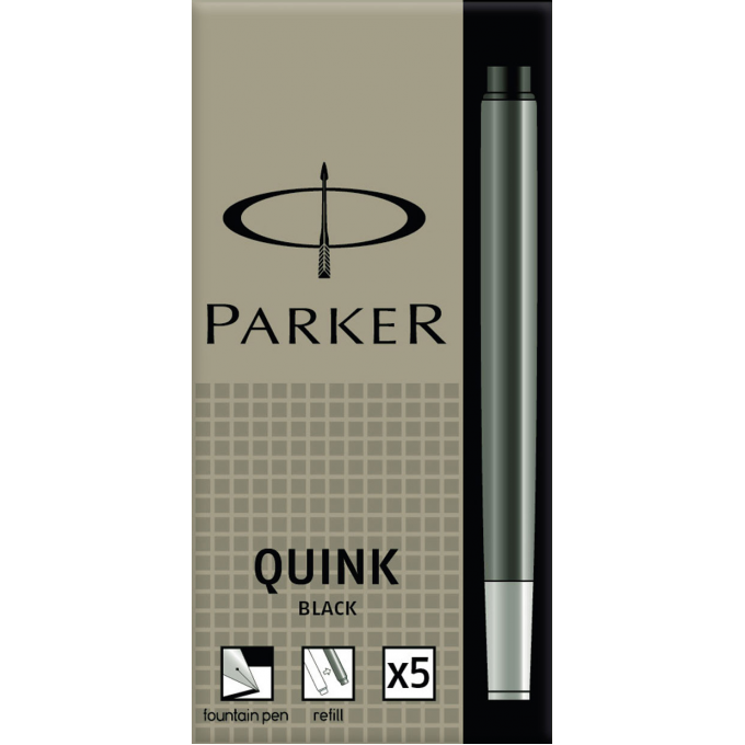 Чернильный картридж PARKER ДЛЯ ПЕРЬЕВОЙ РУЧКИ, ЧЕРНЫЙ S0116200