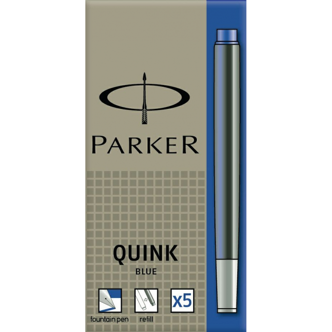 Чернильный картридж PARKER ДЛЯ ПЕРЬЕВОЙ РУЧКИ, СИНЕ-ЧЕРНЫЙ S0116250