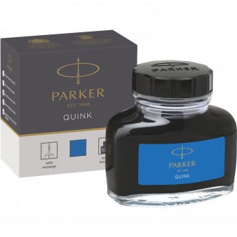 Флакон с чернилами PARKER QUINK INK Z13 CW1950377 для перьевых ручек, синий Флакон с чернилами PARKER QUINK INK Z13 CW1950377 для перьевых ручек, синий