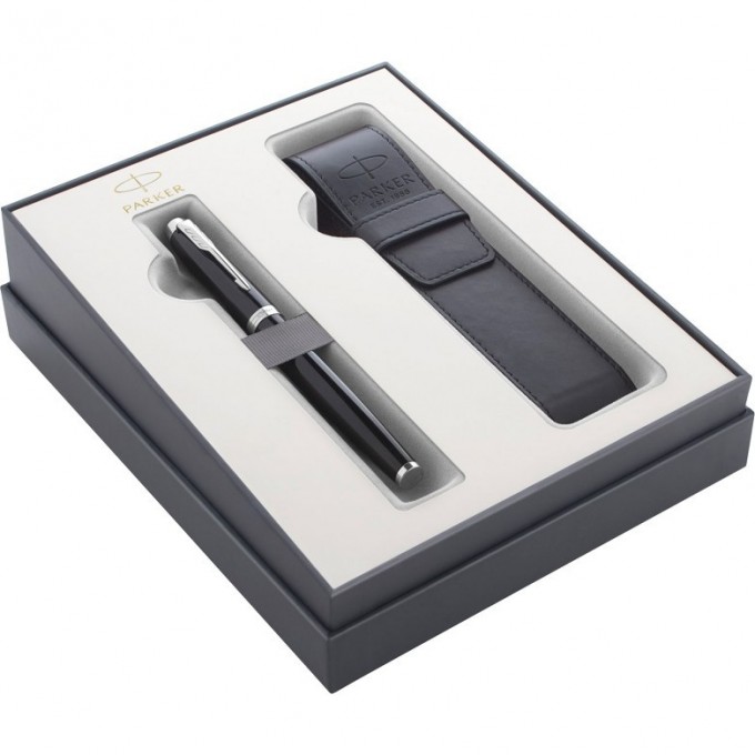 Набор PARKER IM CORE GIFT 20 BLACK CT с перьевой ручкой и чехлом 2122001