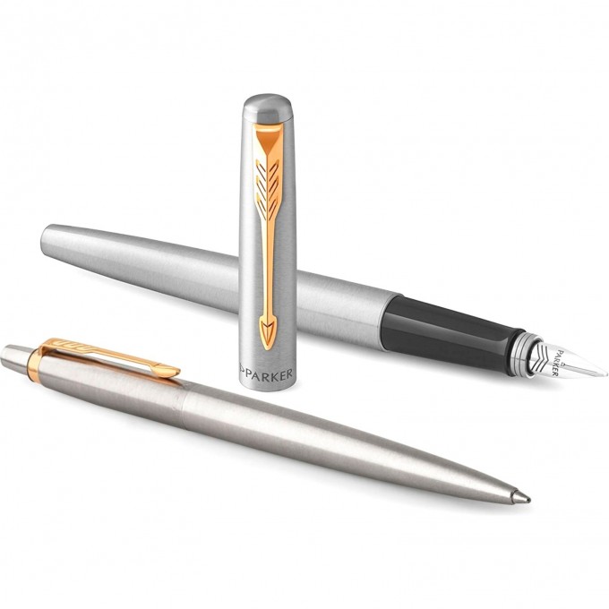 Подарочный набор PARKER: JOTTER CORE STAINLESS STEEL GT - ручки перьевая и шариковая CW2093257