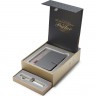 Подарочный набор PARKER: Ручка перьевая PREMIUM SONNET METAL & PEARL CT с блокнотом и органайзером 1978406