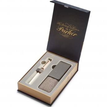 Подарочный набор PARKER: Ручка пятый пишущий узел PARKER INGENUITY с премиальным чехлом для ручки Подарочный набор PARKER: Ручка пятый пишущий узел PARKER INGENUITY с премиальным чехлом для ручки