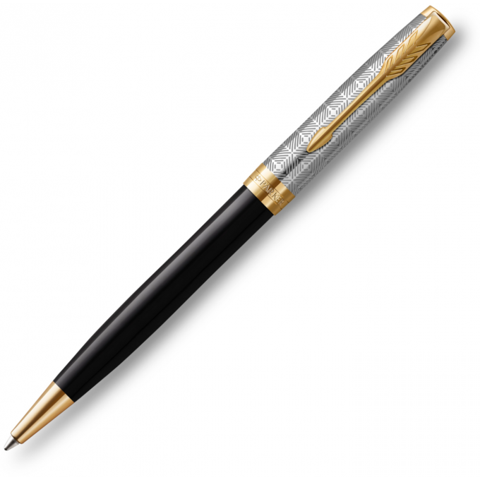 Ручка шариковая PARKER SONNET PREMIUM K537 Metal Black GT M 2119787